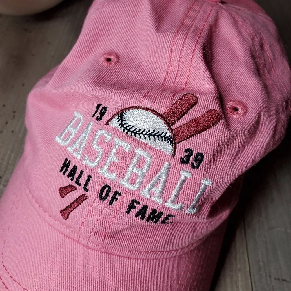National Baseball Hall of Fame pink adjustable